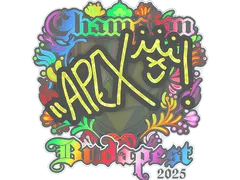 Sticker | apEX (Holo, Champion) | Budapest 2025