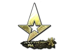 Наклейка | Astralis (золотая) | Антверпен-2022