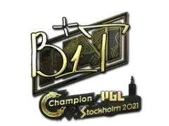 Sticker | b1t (Gold) | Stockholm 2021