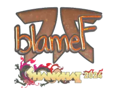 Наклейка | blameF (Glitter) | Shanghai 2024