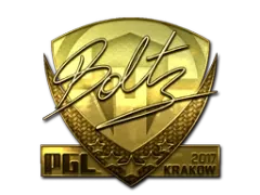 Sticker | boltz (Goud) | Krakow 2017