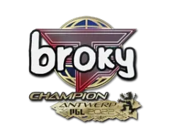 Sticker | broky (champion) | Anvers 2022