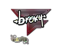 Наклейка | broky (с блёстками) | Париж-2023