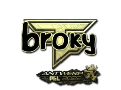 Sticker | broky (Gold) | Antwerp 2022