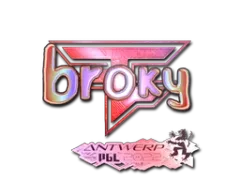Autocolante | broky (Holo) | Antuérpia 2022