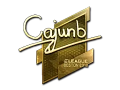 Наліпка | cajunb (золота) | Бостон 2018
