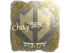 Klistermärke | chayJESUS (Gold) | Austin 2025