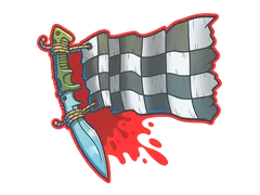 Sticker | Checkered Kukri