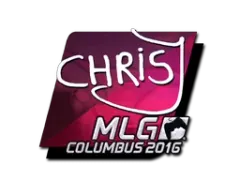 Klistermärke | chrisJ (Foil) | MLG Columbus 2016