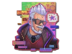 Naklejka | Cyber Romanow (hologramowa)