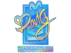 Sticker | dav1g (Holo) | Copenhagen 2024