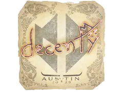 Sticker | decenty | Austin 2025