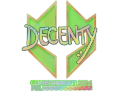 Sticker | decenty (Holo) | Copenhagen 2024