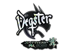 Naklejka | degster (brokatowa) | Antwerpia 2022