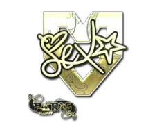 Sticker | dexter (Gold) | Paris 2023