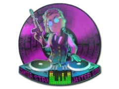 Naklejka | DJ Włamywaczka (soczewkowa)