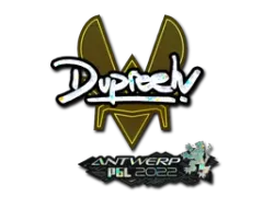Naklejka | dupreeh (brokatowa) | Antwerpia 2022