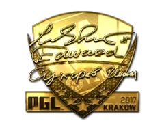 Klistermärke | Edward (Guld) | Krakow 2017