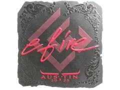Sticker | efire (Foil) | Austin 2025