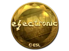 Sticker | electronic (Goud) | Katowice 2019