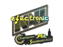 Klistermärke | electroNic (Holo) | Stockholm 2021