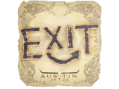 Klistermærke | exit | Austin 2025