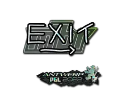 Klistermærke | exit (Glitter) | Antwerp 2022