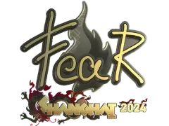 Naklejka | fEAR (Gold) | Shanghai 2024