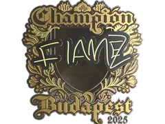 Sticker | FlameZ (Gold, Champion) | Budapest 2025