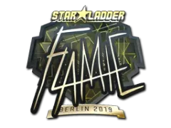 Sticker | flamie (Goud) | Berlin 2019