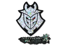 Naklejka | G2 Esports (brokatowa) | Antwerpia 2022