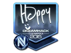 Наклейка | Happy (металлическая) | Клуж-Напока-2015