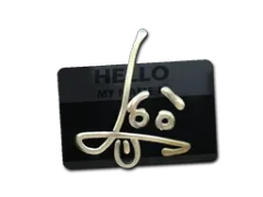 Sticker | Hello SG 553 (Gold)