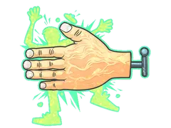 Sticker | High Five! (Glitter)