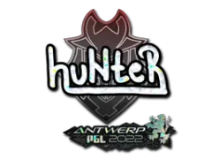 Klistermärke | huNter (Glitter) | Antwerp 2022
