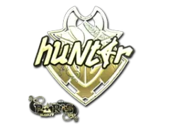 Наліпка | huNter- (золота) | Париж 2023