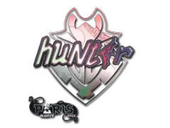 Pegatina | huNter- (holográfica) | París 2023