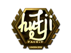 Sticker | hutji (Gold) | London 2018