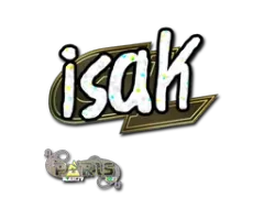 Klistermærke | isak (Glitter) | Paris 2023