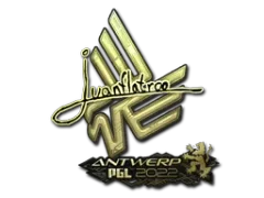 Abțibild | juanflatroo (Auriu) | Antwerp 2022