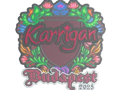 Sticker | karrigan (Embroidered) | Budapest 2025