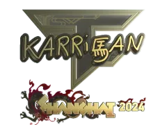Klistermärke | karrigan (Gold) | Shanghai 2024