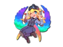Pegatina | Kawaii AT (holográfica)