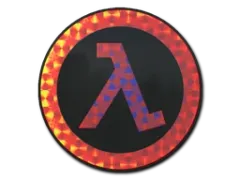 Naklejka | Lambda (hologramowa)