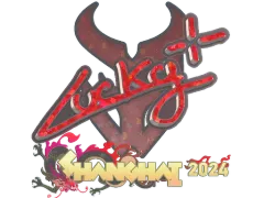 Klistermærke | Lucky (Glitter) | Shanghai 2024
