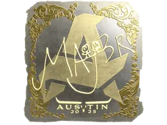 Klistermärke | MAJ3R (Gold) | Austin 2025