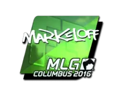 Sticker | markeloff (Foil) | MLG Columbus 2016