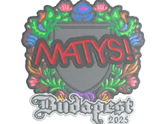 Наклейка | MATYS (вышитая) | Будапешт-2025