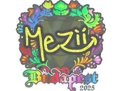 Sticker | mezii (Holo) | Budapest 2025