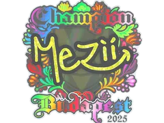 Sticker | mezii (Holo, Champion) | Budapest 2025